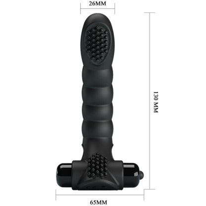 PRETTY LOVE - ALEXANDER VIBRATOR S PRSTOM 10 VIBRACIJ ČRNA