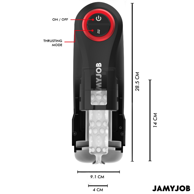 JAMYJOB - GRAVITACIJSKI AVTOMATSKI VAGINALNI MASTURBATOR 5 NAČINOV POTISKANJA IN ZVOČNI UČINEK