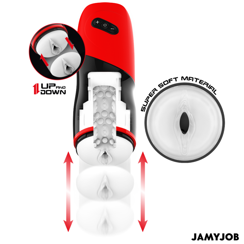 JAMYJOB - XPEED AVTOMATSKI VAGINALNI MASTURBATOR 5 NAČINOV POTISKANJA IN ZVOČNI UČINEK