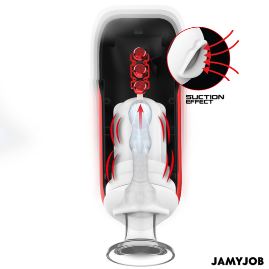 JAMYJOB - BLAZE AVTOMATSKI USTNI MASTURBATOR 5 NAČINOV STIMULIRANJA VALOV IN VIBRACIJ