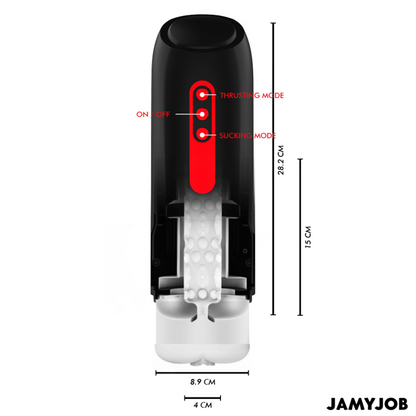 JAMYJOB - PHANTOM AVTOMATSKI VAGINALNI MASTURBATOR 5 NAČINOV STIMULIRANJA VALOV IN POTISKA