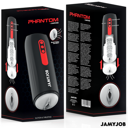 JAMYJOB - PHANTOM AVTOMATSKI VAGINALNI MASTURBATOR 5 NAČINOV STIMULIRANJA VALOV IN POTISKA