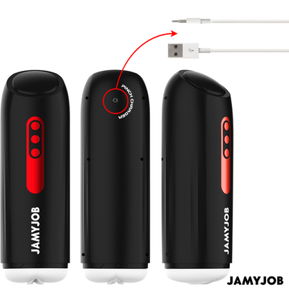 JAMYJOB - PHANTOM AVTOMATSKI VAGINALNI MASTURBATOR 5 NAČINOV STIMULIRANJA VALOV IN POTISKA