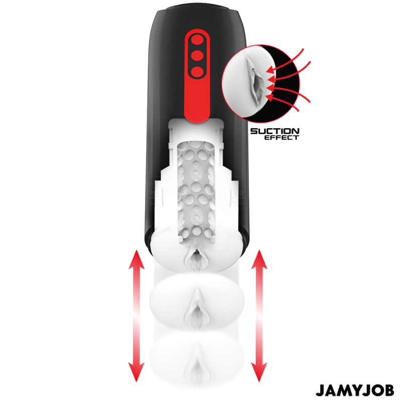 JAMYJOB - PHANTOM AVTOMATSKI VAGINALNI MASTURBATOR 5 NAČINOV STIMULIRANJA VALOV IN POTISKA