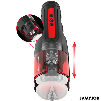 JAMYJOB - CIKLONSKI AVTOMATSKI VAGINALNI MASTURBATOR 10 NAČINOV VRTENJA IN POTISKA