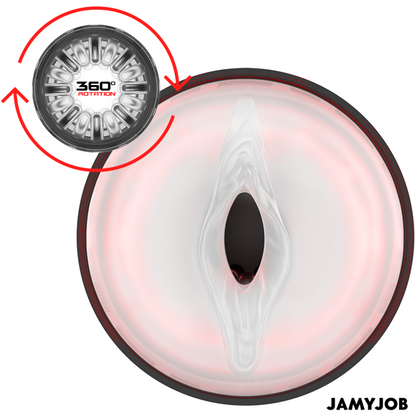 JAMYJOB - CIKLONSKI AVTOMATSKI VAGINALNI MASTURBATOR 10 NAČINOV VRTENJA IN POTISKA
