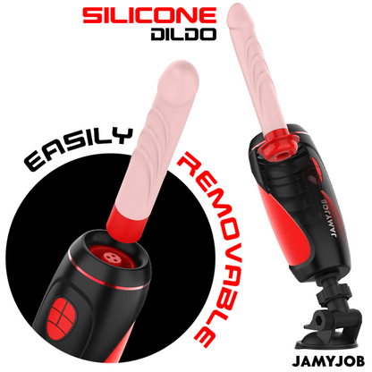 JAMYJOB - PYSTON BASE AVTOMATSKI MASTURBATOR Z DALJINSKIM UPRAVLJALNIKOM DILDO