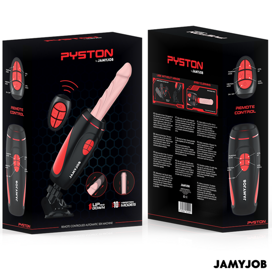 JAMYJOB - PYSTON BASE AVTOMATSKI MASTURBATOR Z DALJINSKIM UPRAVLJALNIKOM DILDO