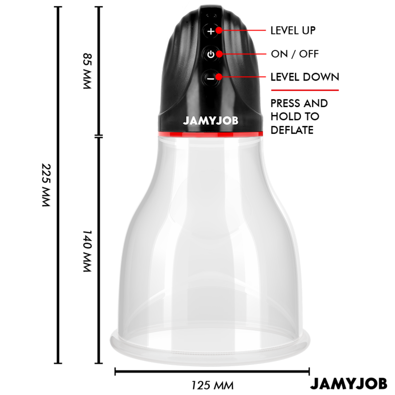 JAMYJOB - XPAND LITE AVTOMATSKA ČRPALKA ZA MODA 3 RAVNI STIMULATIVNIH VALOV SIVE BARVE