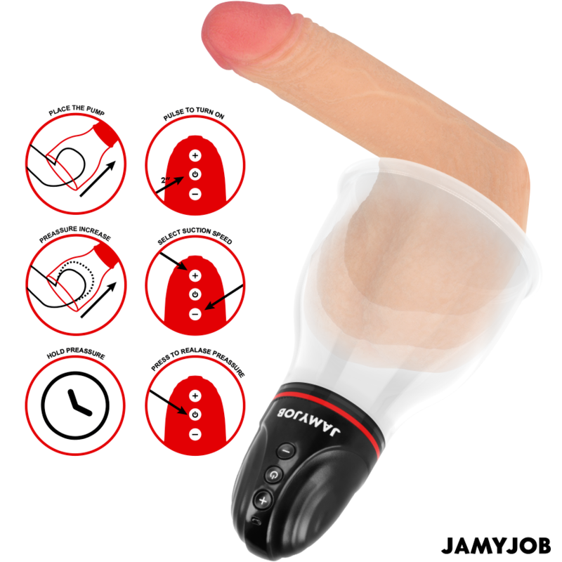 JAMYJOB - XPAND LITE AVTOMATSKA ČRPALKA ZA MODA 3 RAVNI STIMULATIVNIH VALOV SIVE BARVE