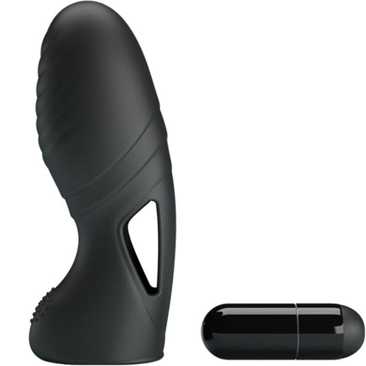 PRETTY LOVE - ALAN SILIKONSKI VIBRATOR S PRSTOM ČRN