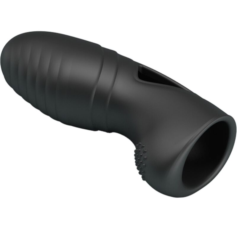 PRETTY LOVE - ALAN SILIKONSKI VIBRATOR S PRSTOM ČRN