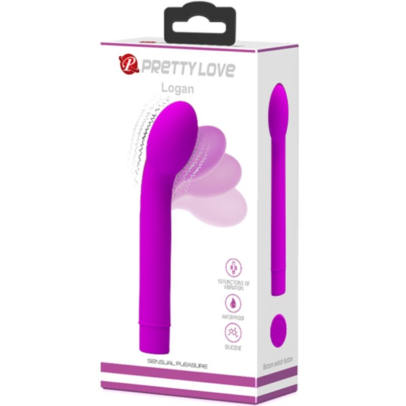 PRETTY LOVE - VIBRATOR LOGAN G-TOČKA 10 VIBRACIJ VIJOLIČNA