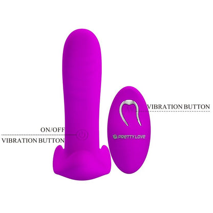 PRETTY LOVE - MASAŽNA NAPRAVA IN VIBRATOR 12 VIBRACIJ DALJINSKI UPRAVLJALNIK VIJOLIČNA