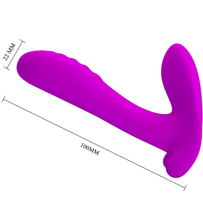 PRETTY LOVE - MASAŽNA NAPRAVA IN VIBRATOR 12 VIBRACIJ DALJINSKI UPRAVLJALNIK VIJOLIČNA