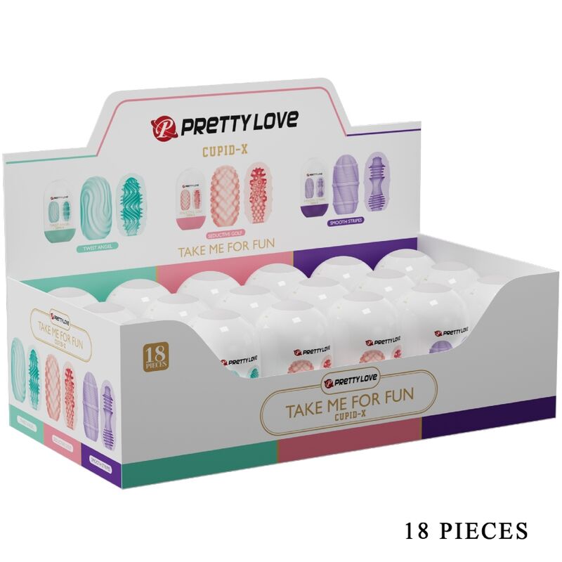 Komplet masturbacijskih jajčkov Pretty Love - Twist Angel Cupid X, 18 kos