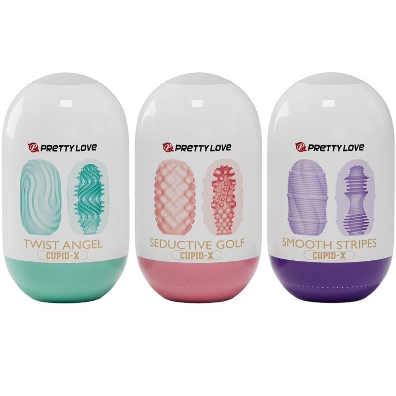 Komplet masturbacijskih jajčkov Pretty Love - Twist Angel Cupid X, 18 kos