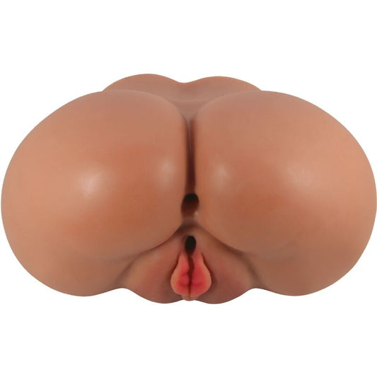 CRAZY BULL - LUNA VIBRATOR ZADNJICA Z REALISTIČNO VAGINO IN ANUSOM MESO NADZOR REMOTO