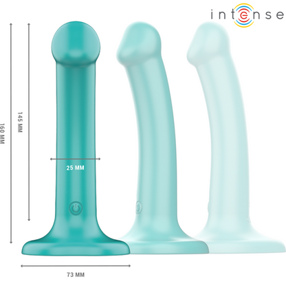 INTENZIVEN - KATIE VIBRATOR S PRISESKOM 10 VIBRACIJ MODRI DALJINSKI UPRAVLJALNIK