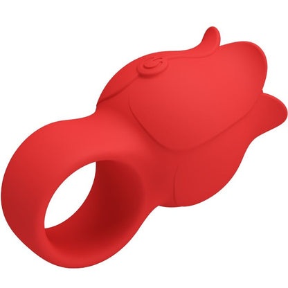 PRETTY LOVE - JAE VIBRATOR ZA PRST V OBLIKI VRTNICE 10 VIBRACIJ RDEČA