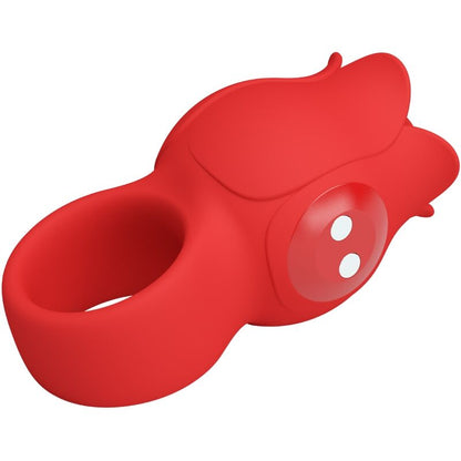 PRETTY LOVE - JAE VIBRATOR ZA PRST V OBLIKI VRTNICE 10 VIBRACIJ RDEČA
