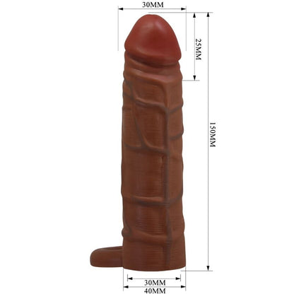 PRETTY LOVE - ROKAV ZA PENIS KAILE S PODALJŠKOM 2,5 CM MULAT