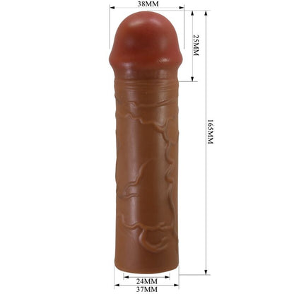 PRETTY LOVE - ROKAV ZA PENIS Z 2,5 CM PODALJŠKOM MULAT