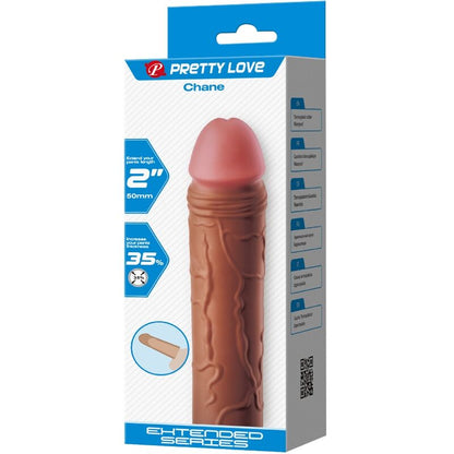 PRETTY LOVE - ROKAV ZA PENIS CHANE S PODALJŠKOM 5 CM MULAT