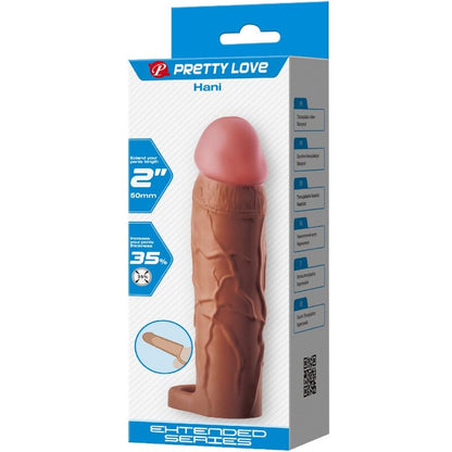 PRETTY LOVE - HANI ROKAV ZA PENIS S PODALJŠKOM 5 CM MULAT