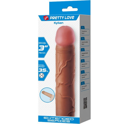 PRETTY LOVE - ROKAV ZA PENIS S PODALJŠKOM 7,6 CM MULAT