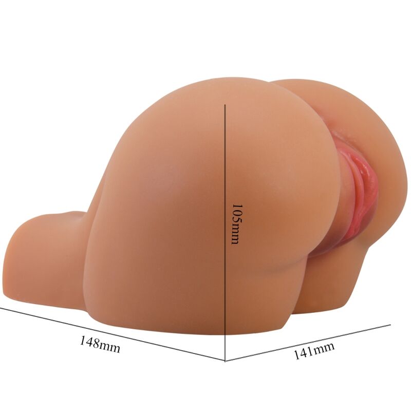 CRAZY BULL - KYLIE RITNI VIBRATOR Z REALISTIČNO VAGINO IN ANUSOM Z DALJINSKIM UPRAVLJALNIKOM