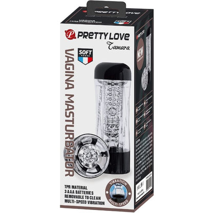PRETTY LOVE - TAMARA MOŠKI MASTURBATOR VEČ HITROSTI VIBRATOR ČRNA