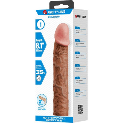 PRETTY LOVE - STEVENSONOV ROKAV ZA PENIS S PODALJŠKOM 7,6 CM MULAT
