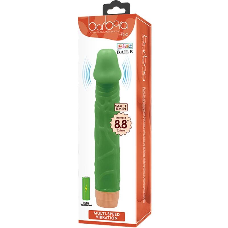 BAILE - BILL REALISTIČNI VIBRATOR 22,5 CM ZELEN