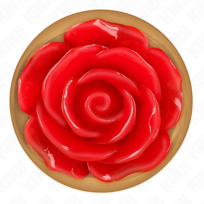 Rose Gold analni čep z rdečo vrtnico Kink, S
