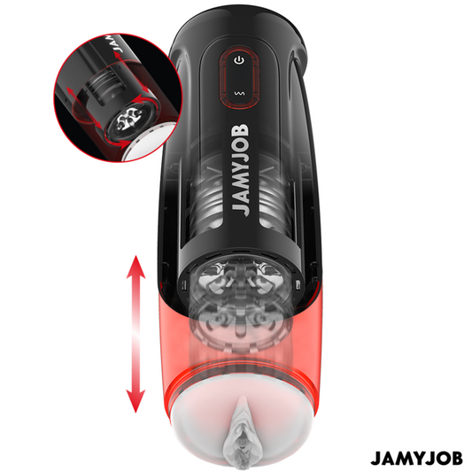 JAMYJOB - STORM AVTOMATSKI VAGINALNI MASTURBATOR 10 NAČINOV VRTENJA IN POTISKA