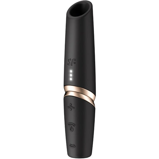 Stimulator klitorisa Satisfyer - Perfect Kiss, črna