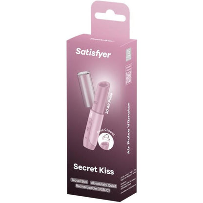 Stimulator klitorisa Satisfyer - Secret Kiss, roza