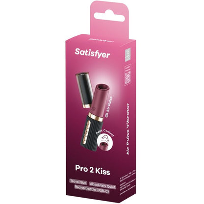 Stimulator klitorisa Satisfyer - Pro 2 Kiss, črna