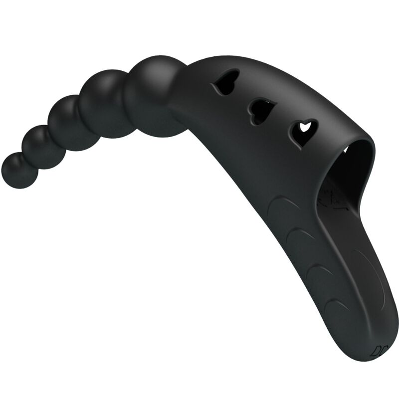 PRETTY LOVE - JORDIN VIBRATOR S PRSTOM 10 VIBRACIJ ČRNA