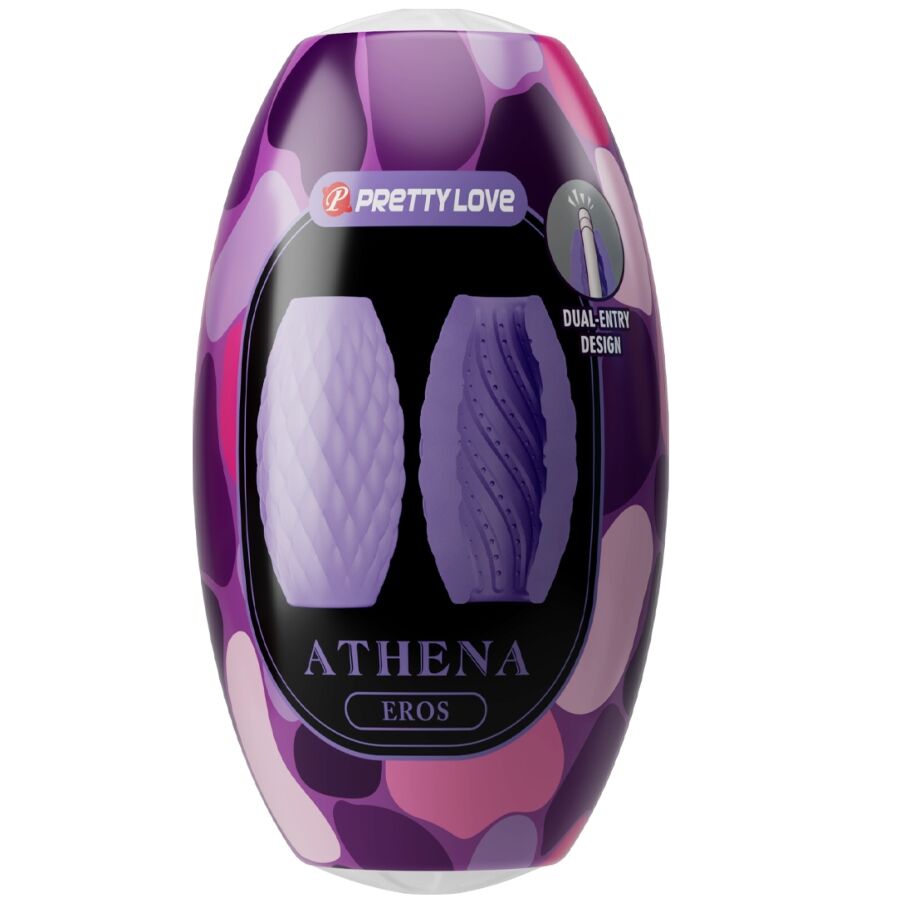PRETTY LOVE - ATHENA EROS SILIKONSKI MASTURBATOR ZA MOŠKE VIJOLIČNA