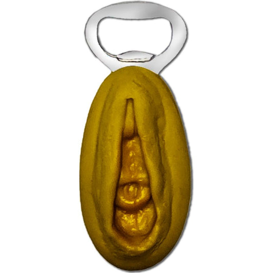 DIABLO PICANTE - SILVER OPENER WITH A GOLDEN VAGINA SHAPE