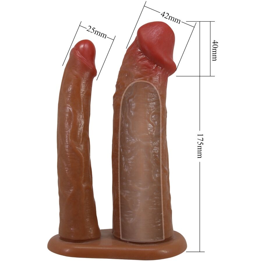 PRETTY LOVE - HLAČKE S PASOVI KEAVEN UNIVERZALNI IN UDOBNI DVOJNI DILDO