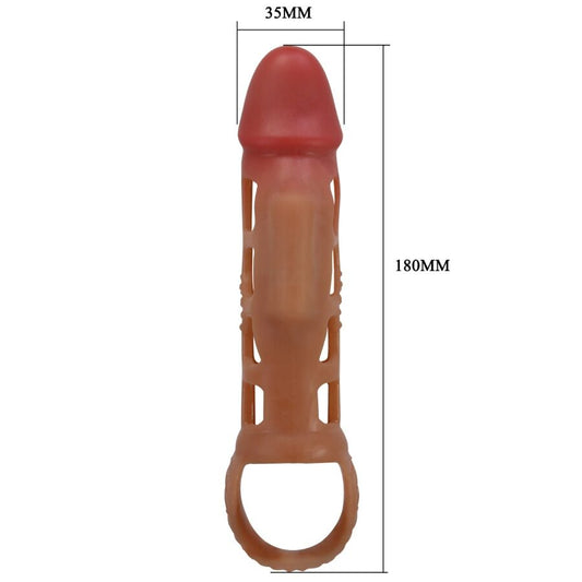 PRETTY LOVE - PRESTON VIBRACIJSKI ROKAV ZA PENIS 18 CM