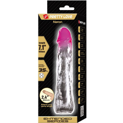 PRETTY LOVE - NERON REALISTIČNA 6 CM RAZŠIRITVENA OVOJNICA ZA PENIS ROZA BARVE