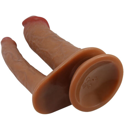 PRETTY LOVE - HULBERT DVOJNI REALISTIČNI DILDO Z VIBRACIJO MULATO