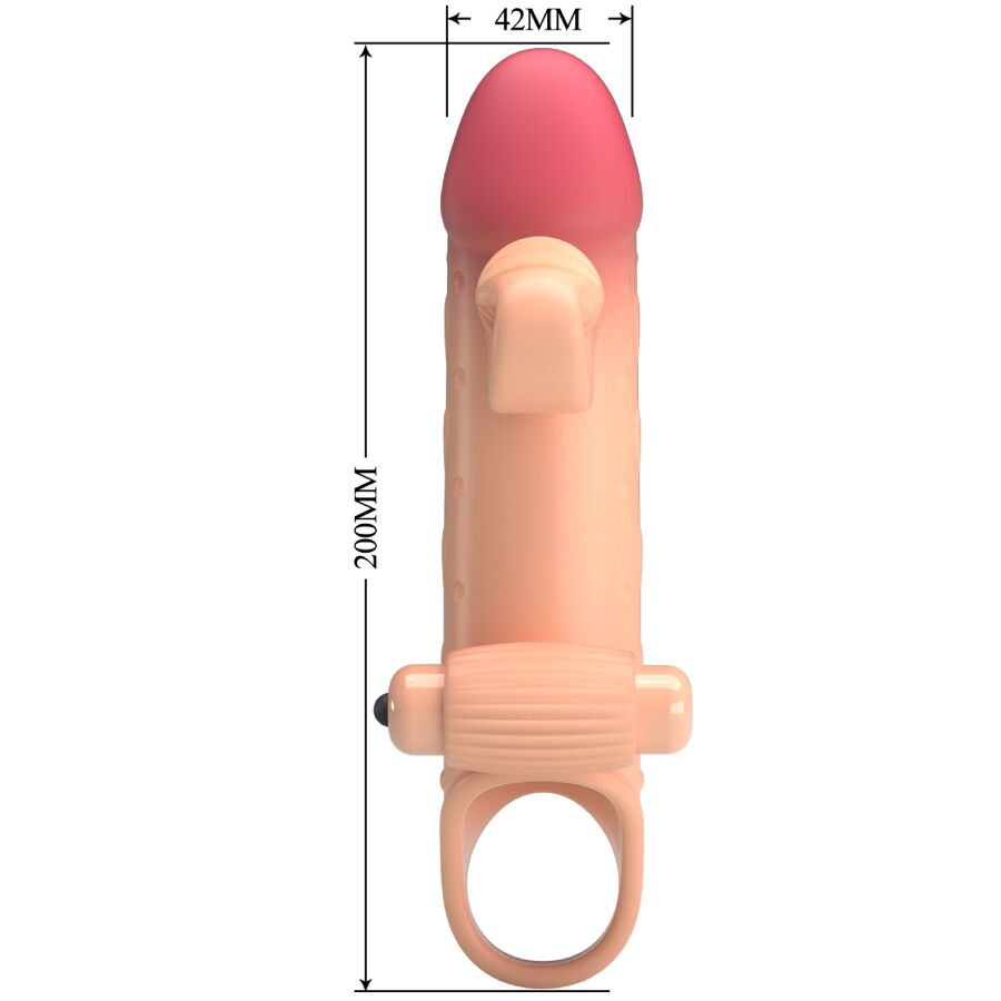 ROMANTIKA - VIBRACIJSKI ROKAV ZA PENIS NARAVNI