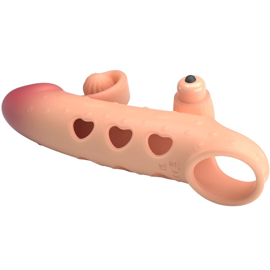ROMANTIKA - VIBRACIJSKI ROKAV ZA PENIS NARAVNI