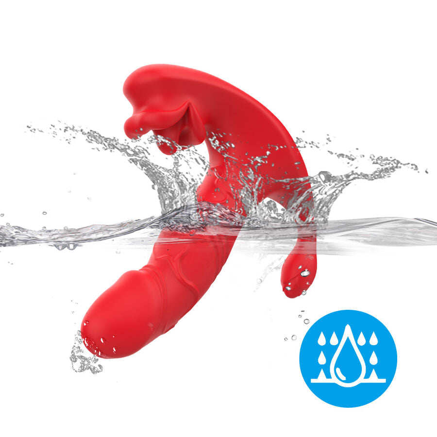 ARMONY - ANAL VIBRATOR PANTY C AND G-SPOT STIMULATOR REMOTE CONTROL RED