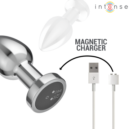 INTENSE - ANAL PLUG 10 VIBRATIONS METAL WITH REMOTE CONTROL M